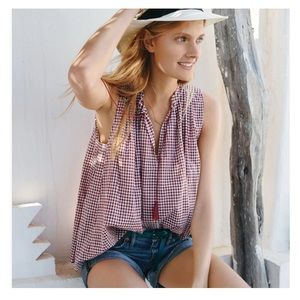 Madewell Bellshift Tank Top - Gingham- Medium/Large